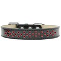 Unconditional Love Sprinkles Ice Cream Red Crystals Dog Collar, Black - Size 20 UN2452408